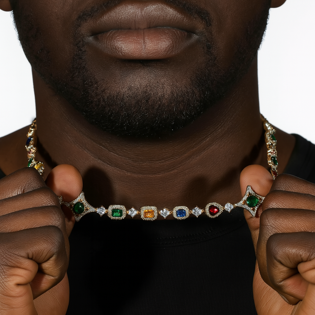 FRGD Iced Out Gemstone Chain