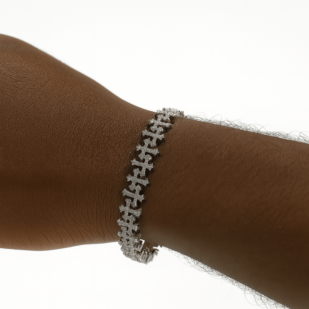 FRGD Iced out Crosses Bracelet