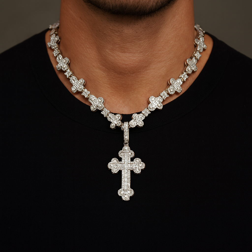 FRGD Iced Out Crosses Chain