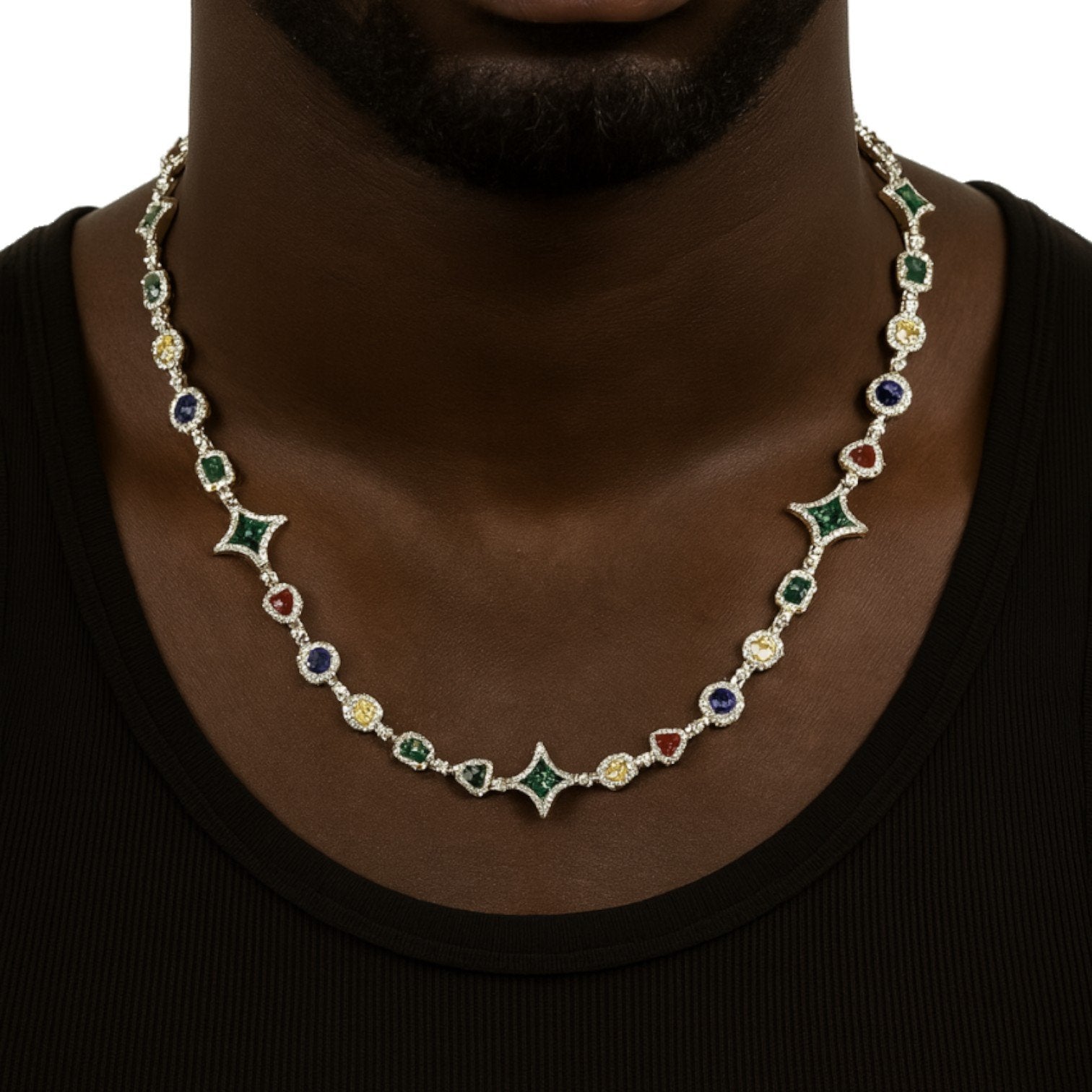 FRGD Iced Out Gemstone Chain