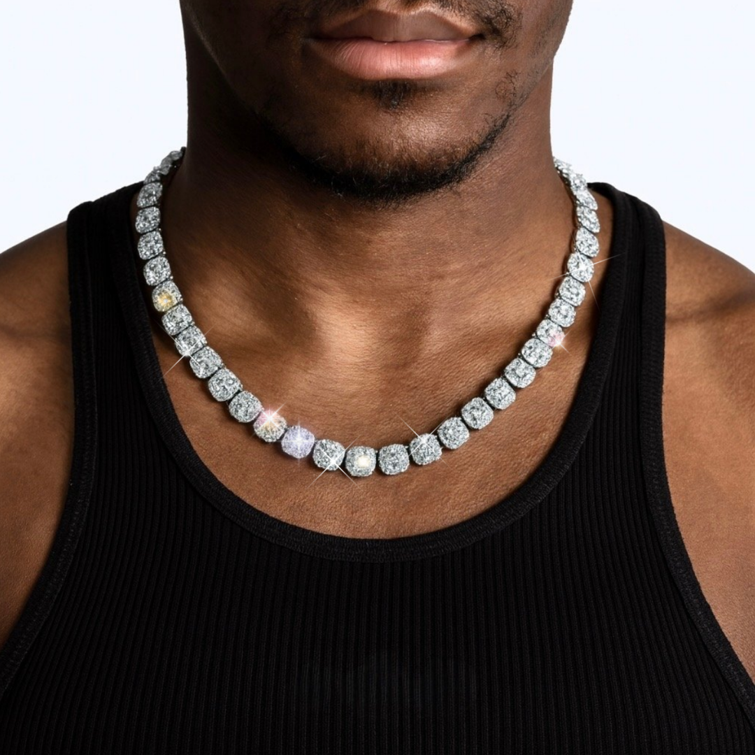 FRGD Clustered Square Tennis Chain