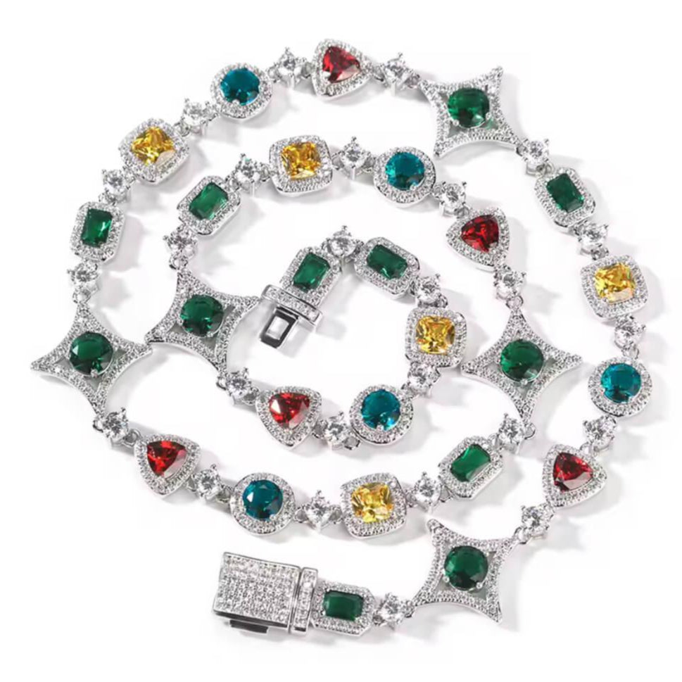 FRGD Iced Out Gemstone Chain