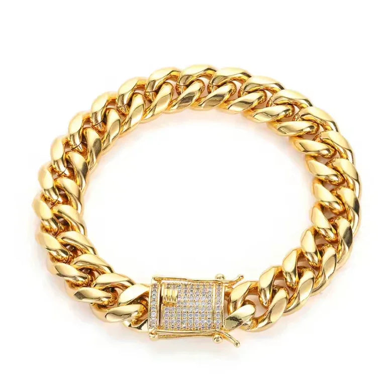 FRGD Iced Lock Cuban Bracelet