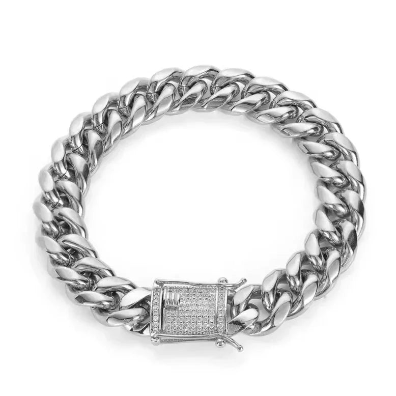 FRGD Iced Lock Cuban Bracelet