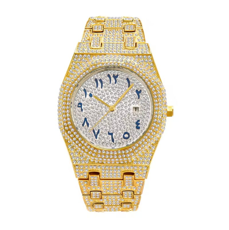 FRGD Iced Out Arabic Dial Watch