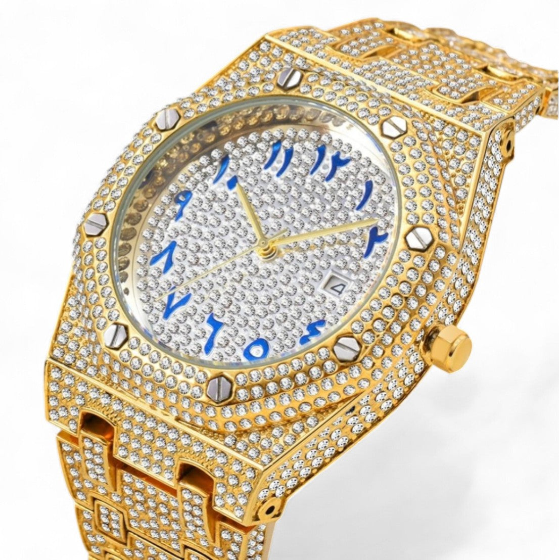 FRGD Iced Out Arabic Dial Watch