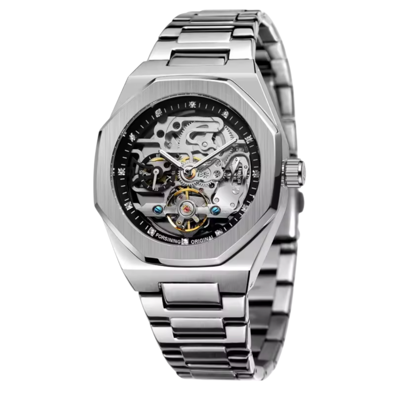 FRGD Steel Skeleton Watch