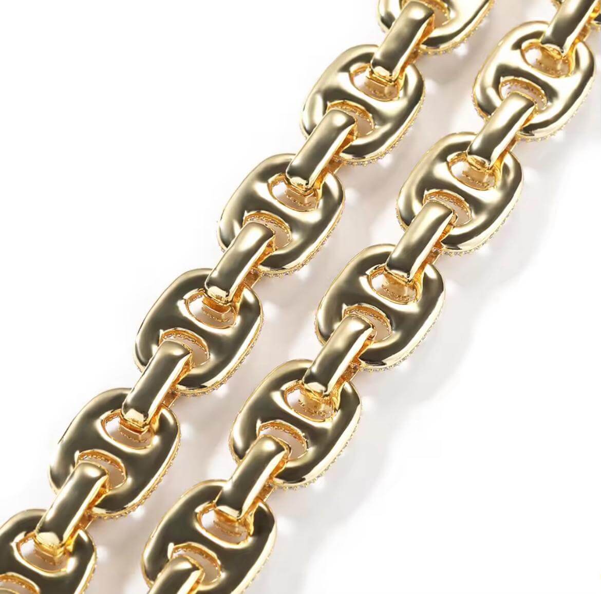 FRGD Iced out Baguette Mariner link Chain