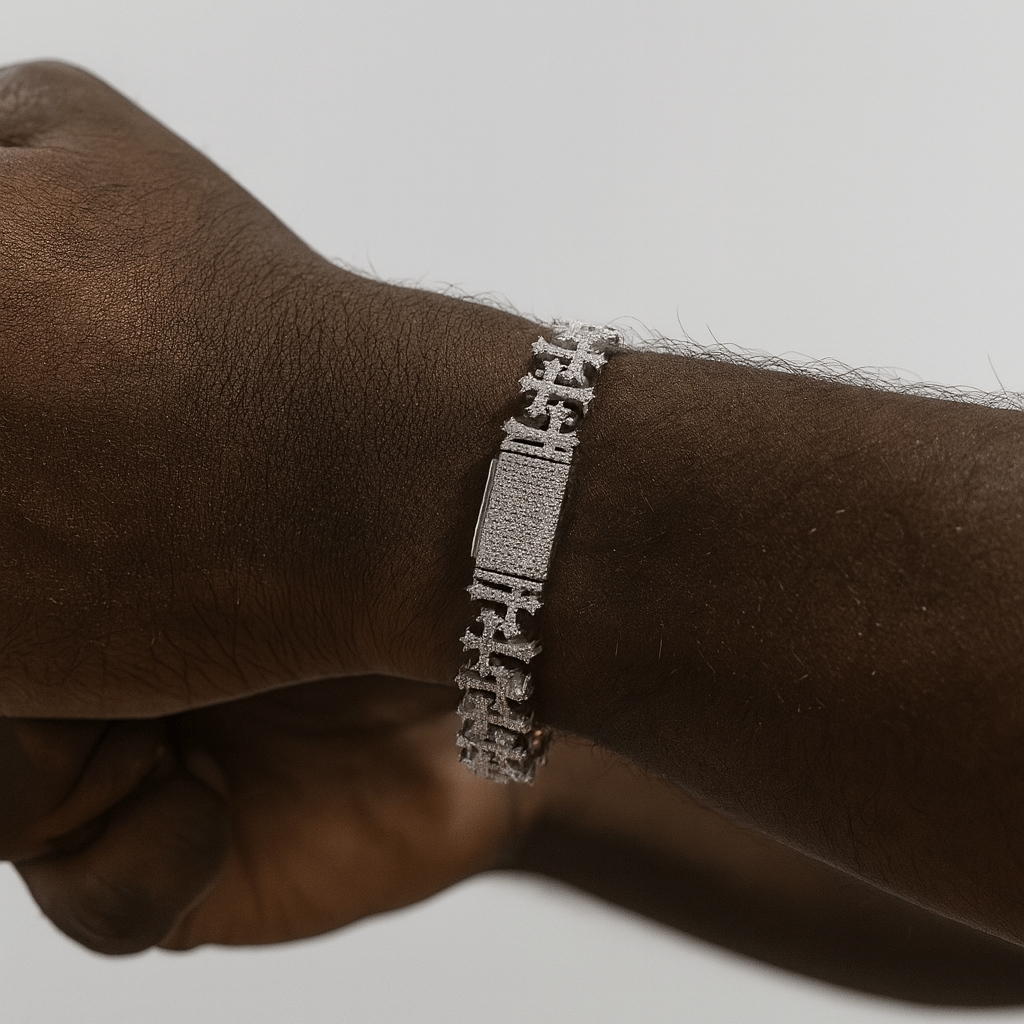 FRGD Iced out Crosses Bracelet