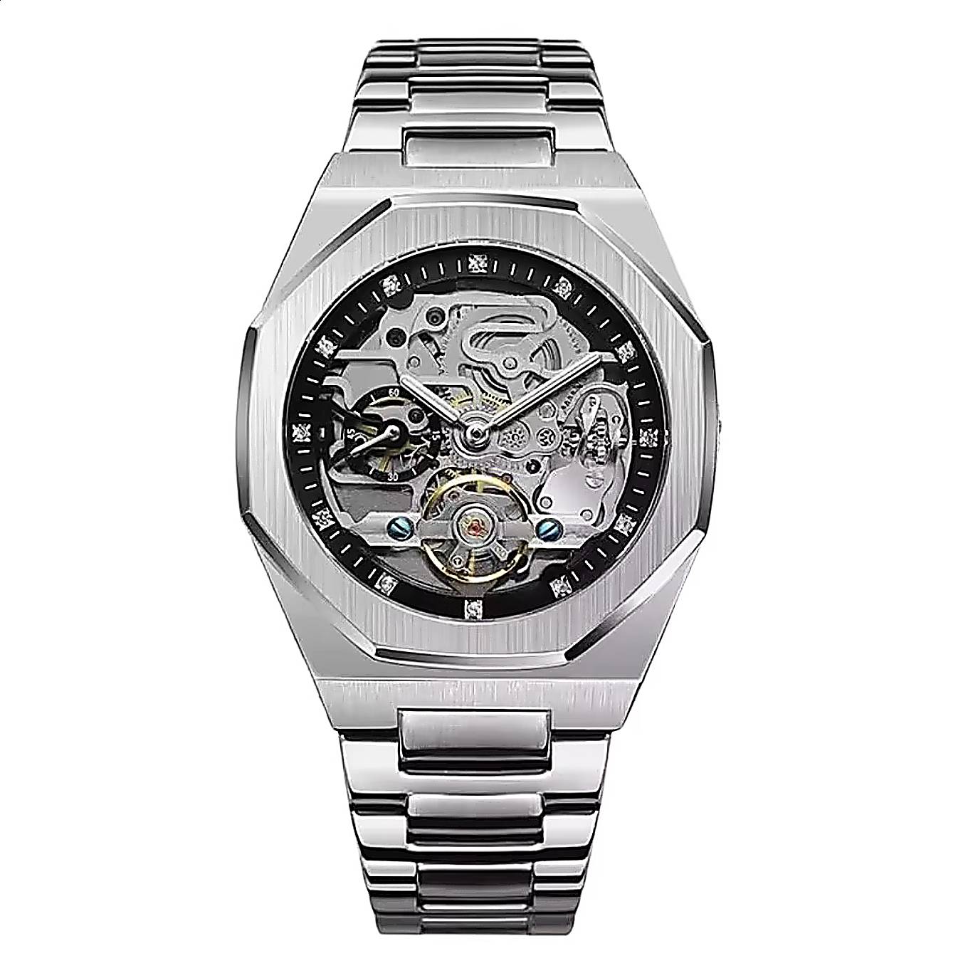 FRGD Steel Skeleton Watch