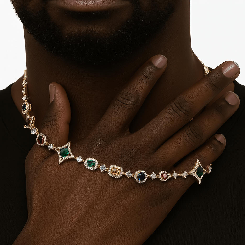 FRGD Iced Out Gemstone Chain