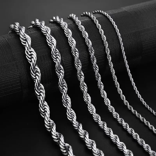 FRGD Silver Rope Chains
