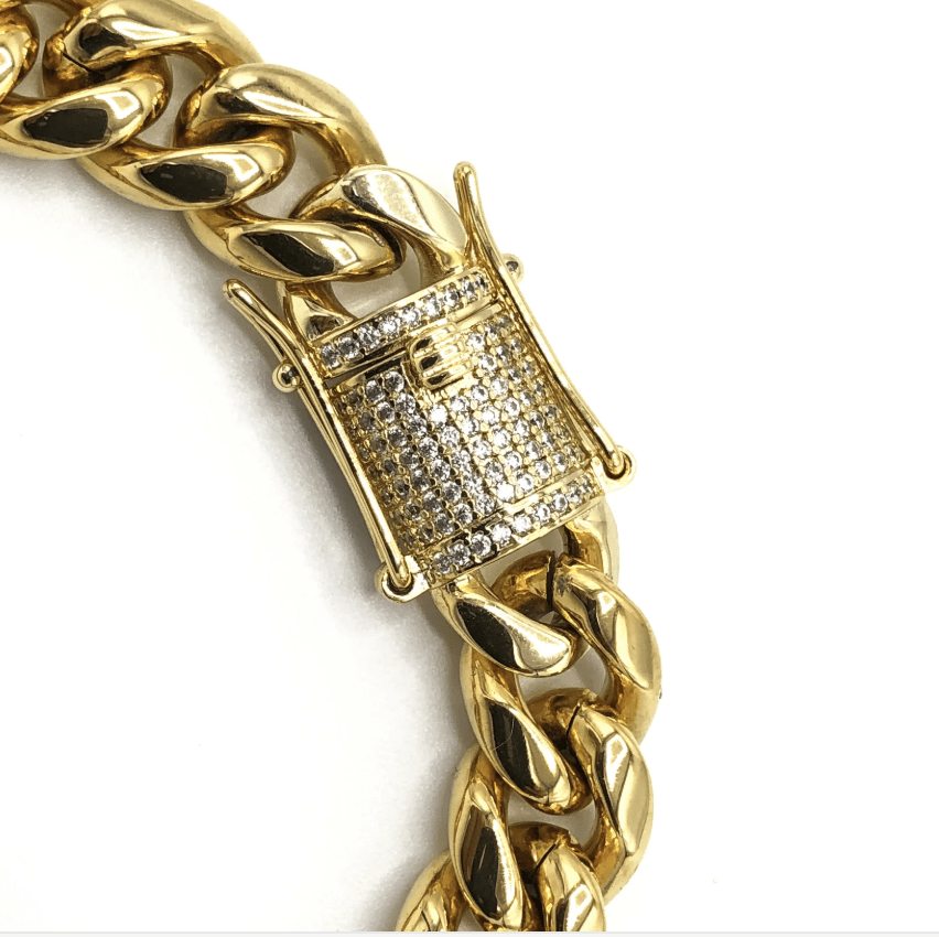 FRGD Iced Lock Cuban Bracelet