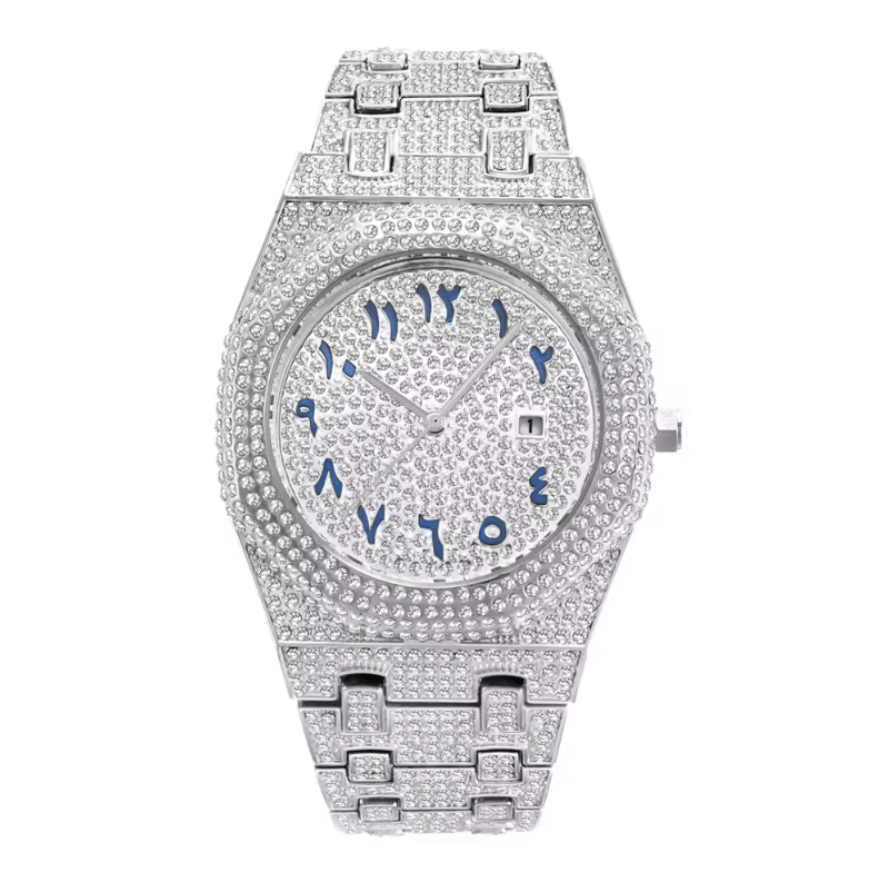 FRGD Iced Out Arabic Dial Watch