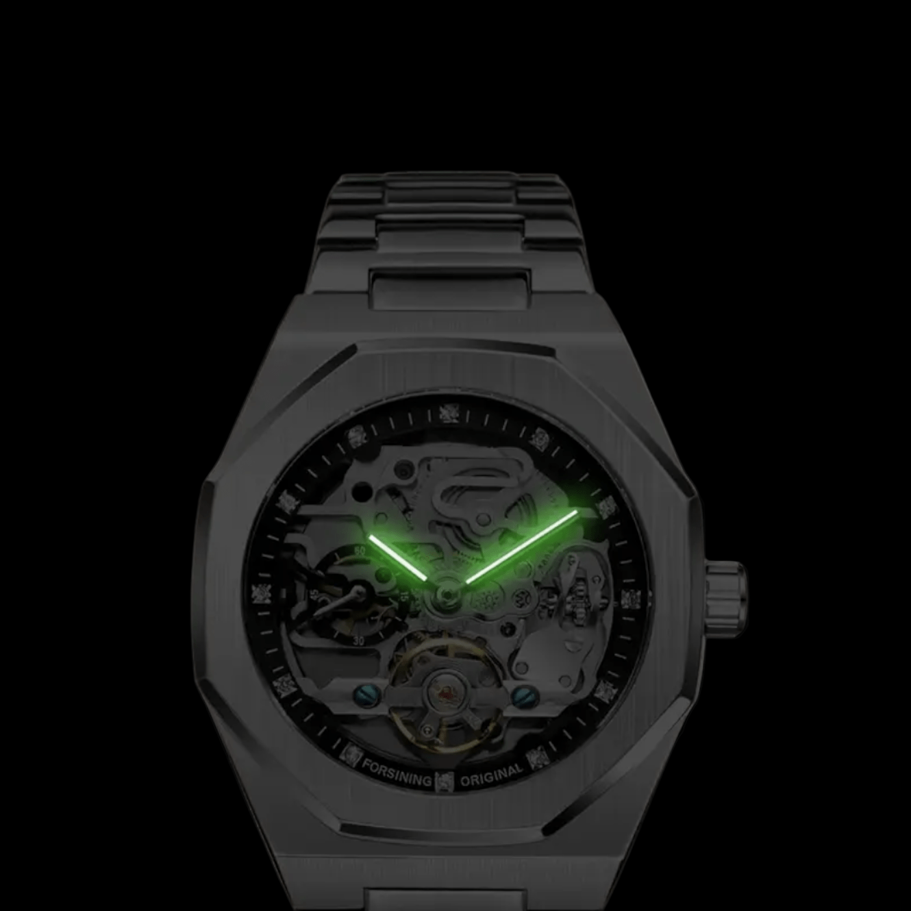 FRGD Steel Skeleton Watch
