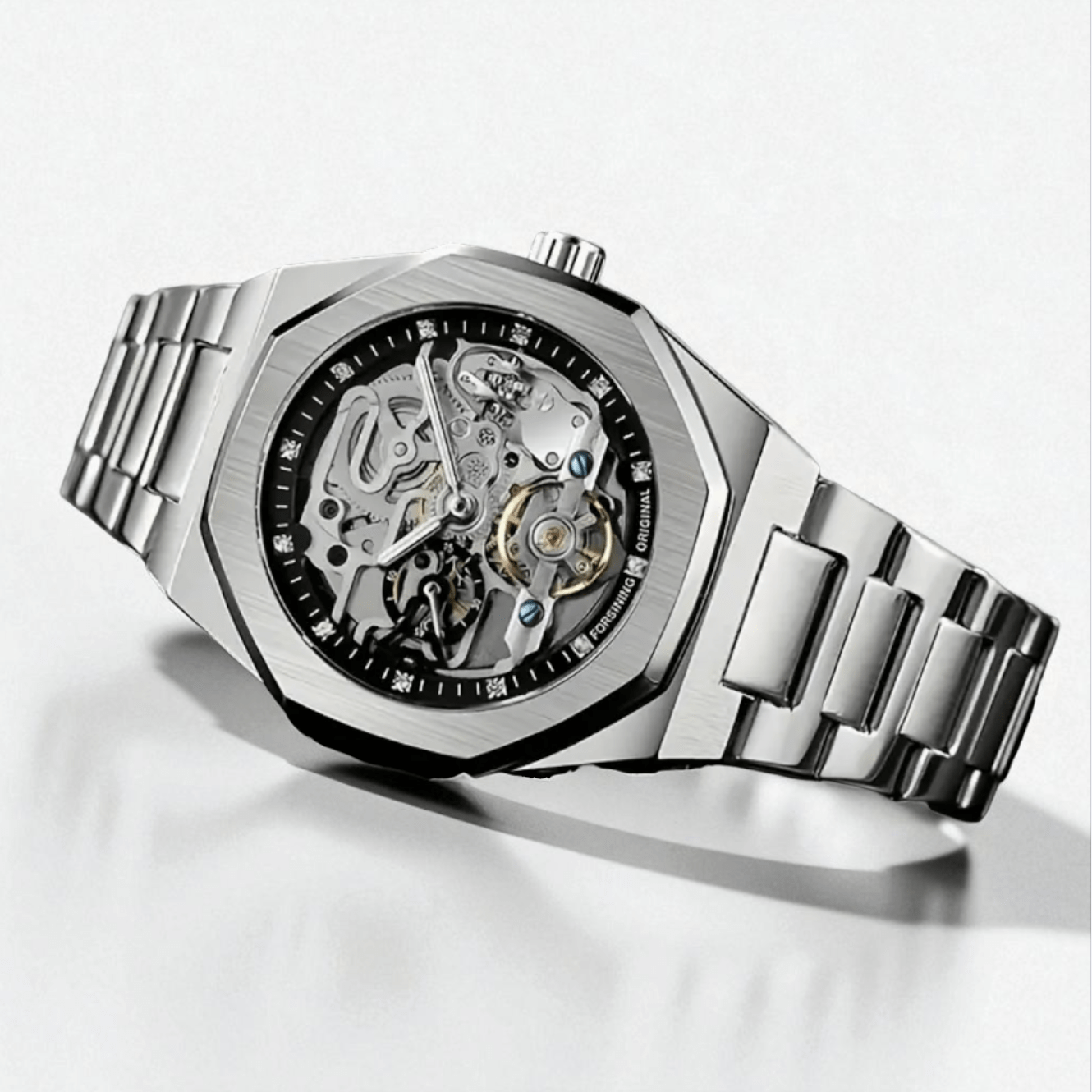 FRGD Steel Skeleton Watch