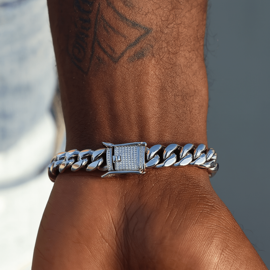 FRGD Iced Lock Cuban Bracelet