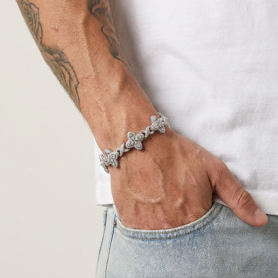 FRGD Iced out Clover Bracelet