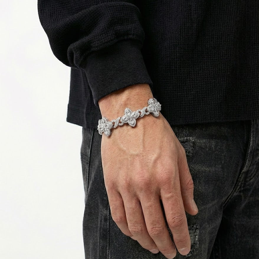 FRGD Iced out Clover Bracelet