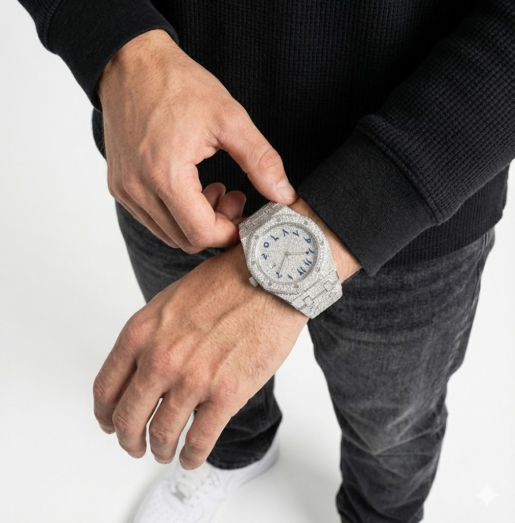 FRGD Iced Out Arabic Dial Watch