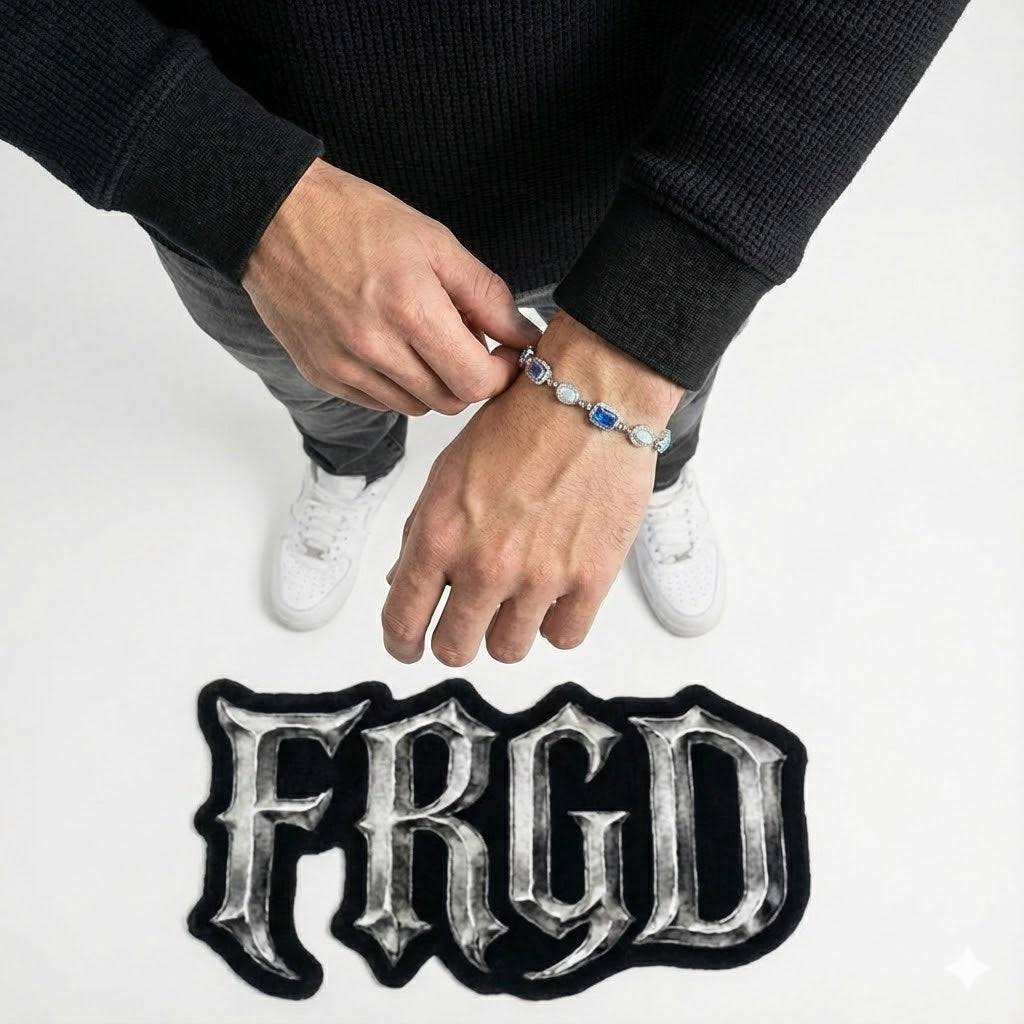 FRGD Blue Gems Iced Out Bracelet